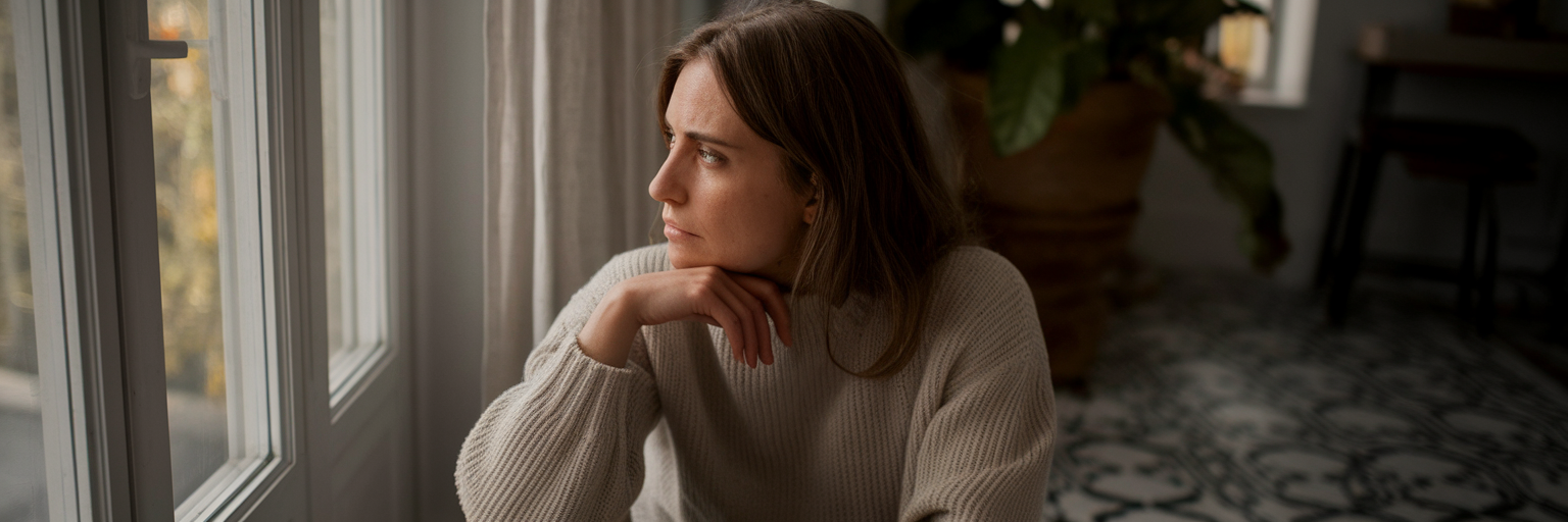 mujer reflexionando sobre su bienestar emocional 1768640132