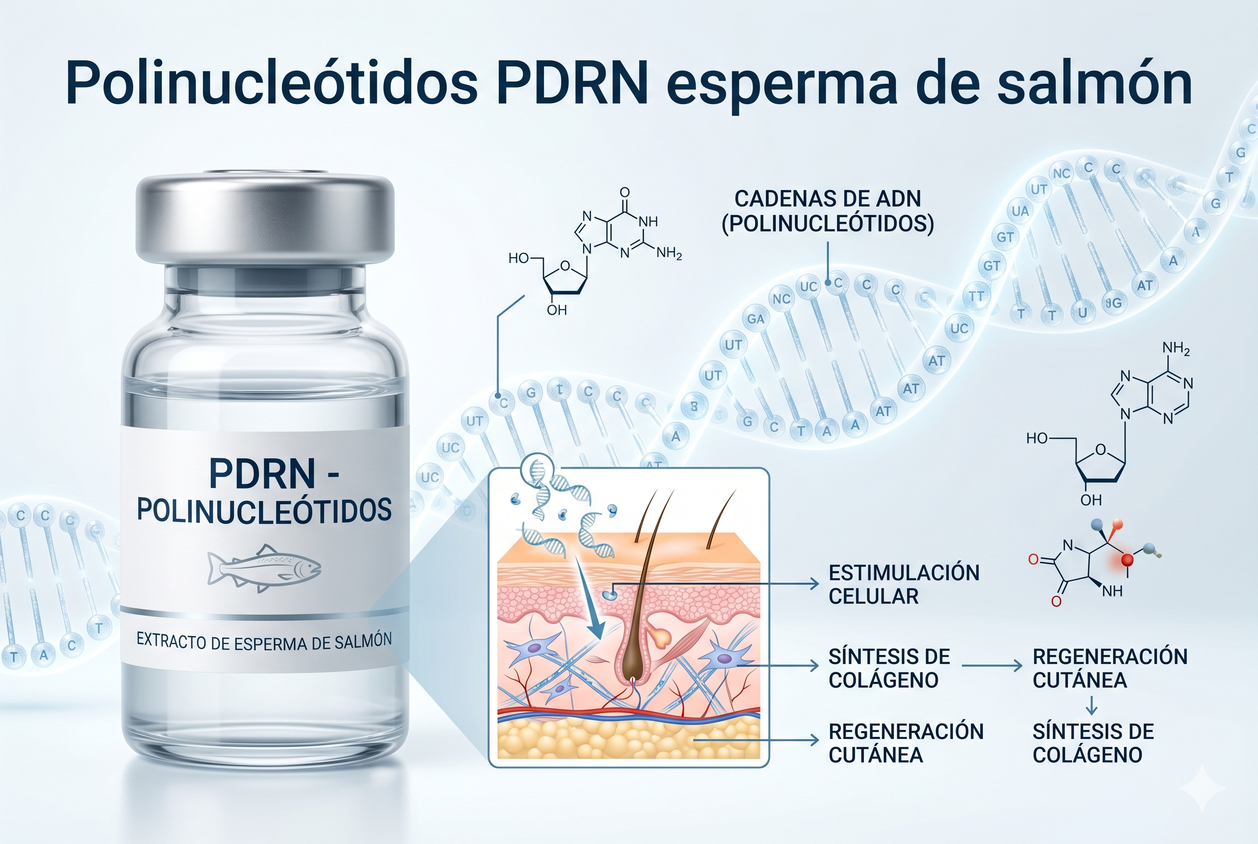 Tratamiento con polinucleótidos en Mallorca para mejorar la calidad de la piel mediante bioestimulación facial con ADN de salmón