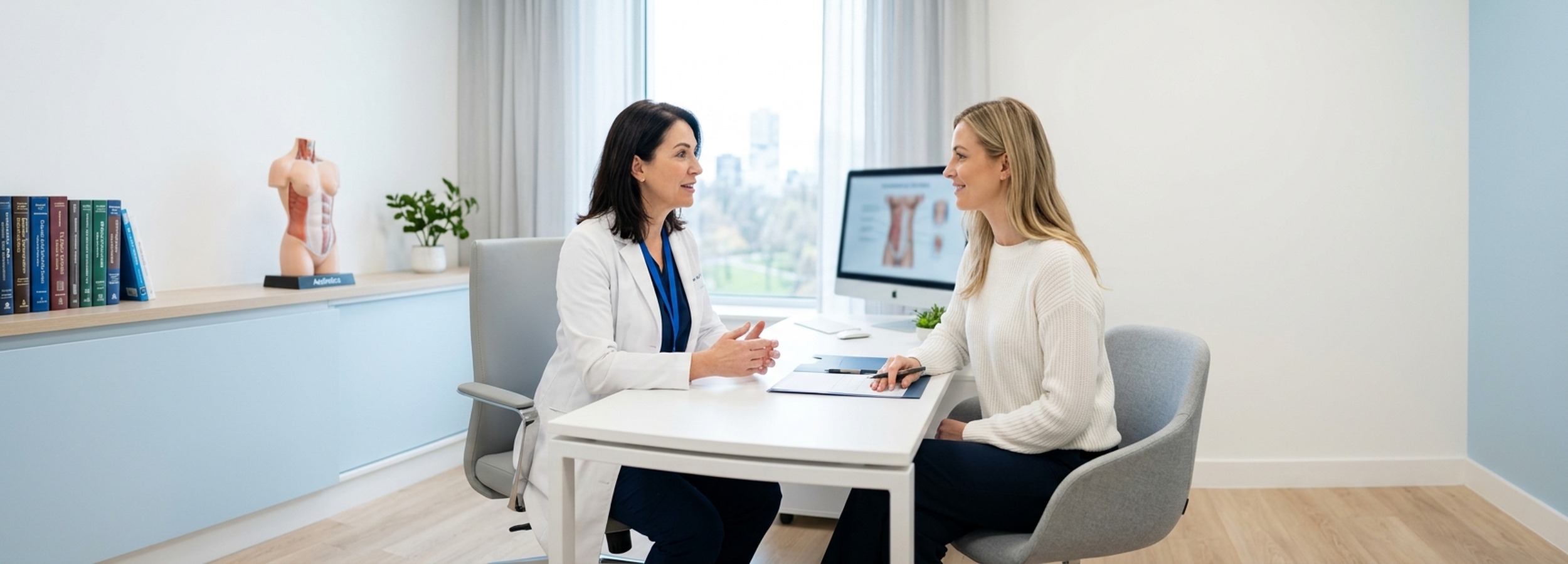 Liposucción de Flancos y Región Lumbar en Mallorca Guía Clínica Completa 6 Valoración médica preoperatoria de cirugía estética corporal en clínica de Palma de Mallorca