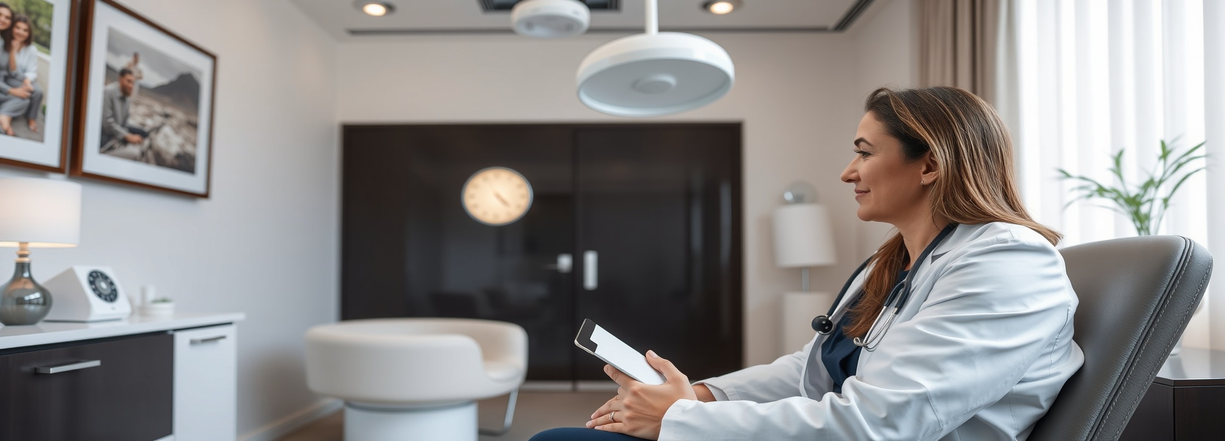 Médico especialista en medicina estética realizando una consulta personalizada en clínica premium de Palma de Mallorca