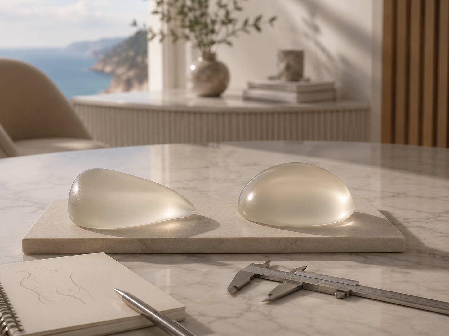 Comparison of Round Anatomical Breast Implants in Mallorca · Dr. García Ceballos