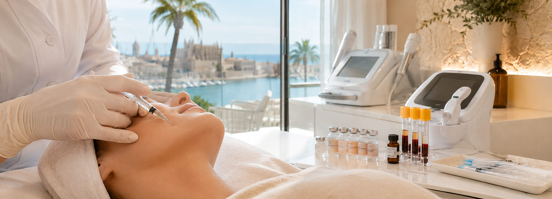Rejuvenecimiento Facial sin Cirugía en Mallorca: Guía Médica Completa 2 Tratamiento de rejuvenecimiento facial sin cirugía en clínica estética de Mallorca - Mallorca Medical Group