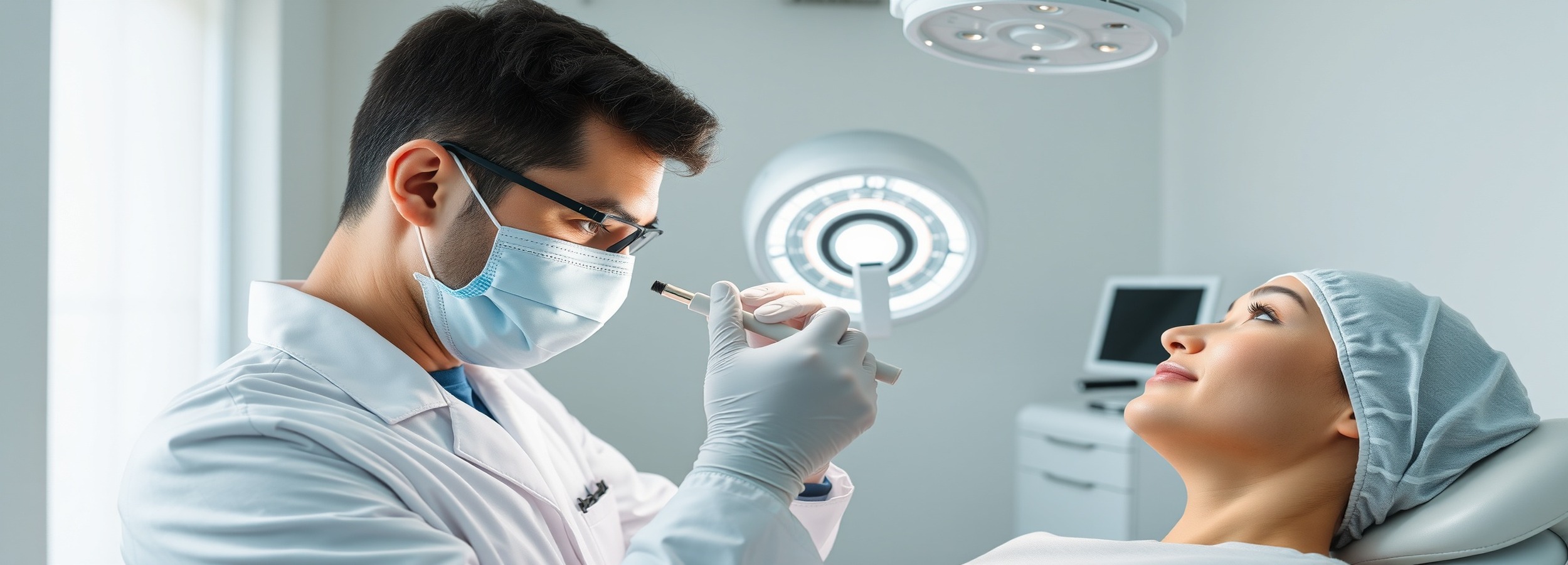 Tratamiento médico estético del área periocular en clínica de cirugía plástica en Mallorca