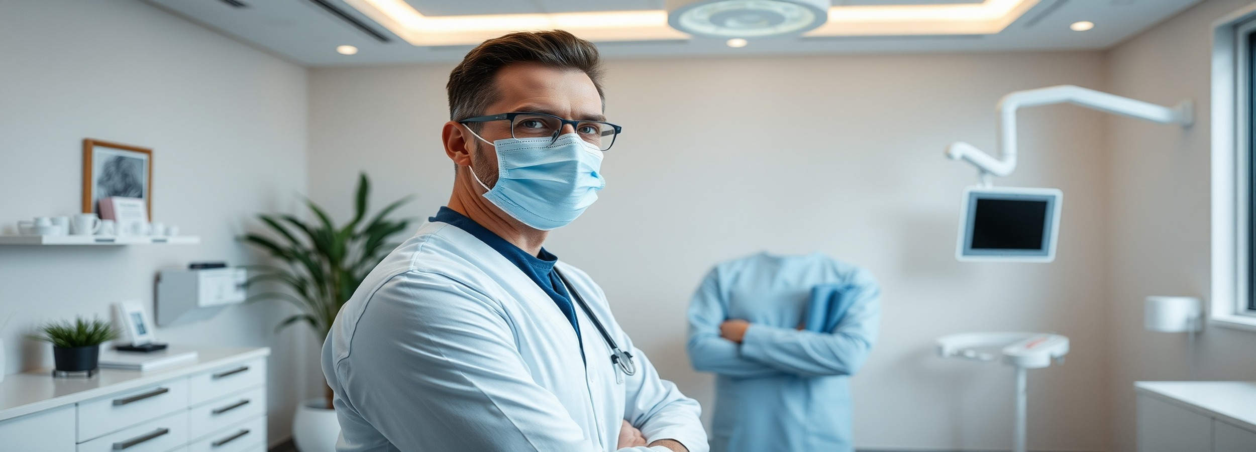 Cómo Identificar a los Mejores Cirujanos Plásticos en España: Guía Médica 2026 1 Cirujano plástico especializado revisando documentación clínica en entorno hospitalario premium, Mallorca Medical Group