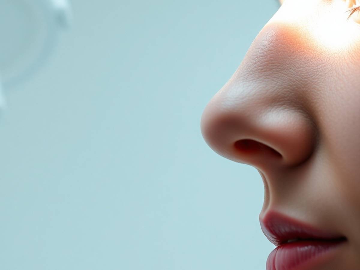 Fotografía médica editorial relacionada con valoración de rinoplastia para nariz ancha en clínica de cirugía plástica en Mallorca