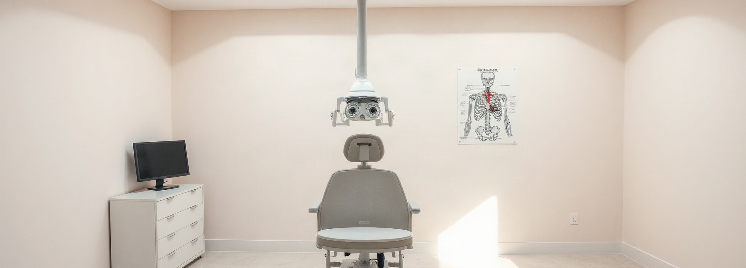 Consulta médica premium de cirugía palpebral en Mallorca Medical Group, entorno clínico luminoso y panorámico