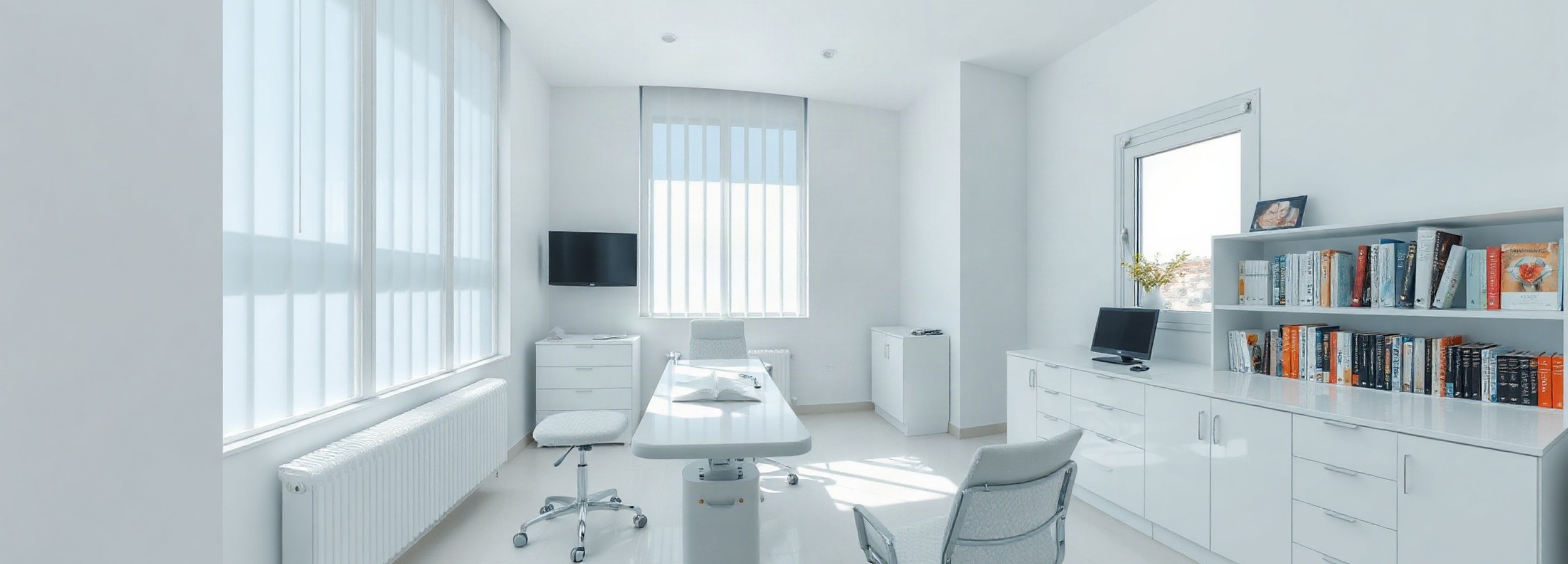 Implantes ergonómicos en Mallorca: guía completa e informativa 7 Consulta de cirugía plástica en Mallorca Medical Group, sala de valoración con luz natural, relacionada con implantes ergonómicos