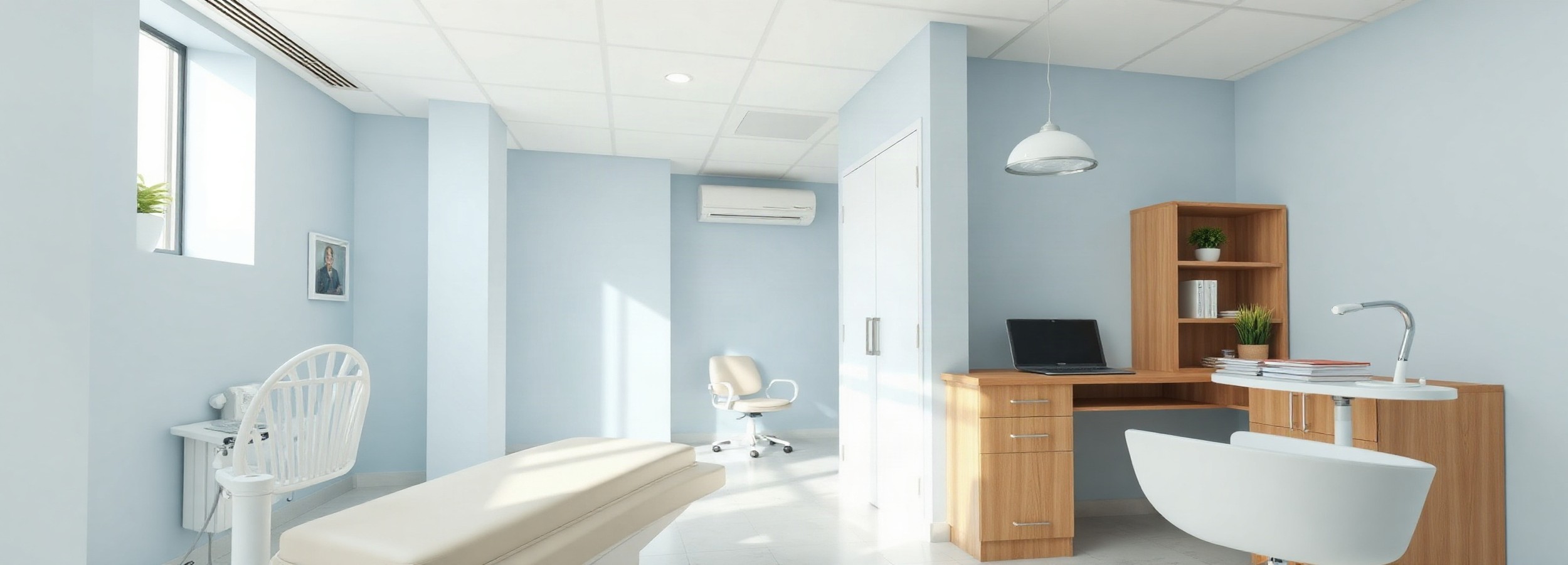 Cirugía reconstructiva pediátrica en Mallorca: qué permite valorar una consulta 4 Consulta médica luminosa y vacía, imagen de apoyo del artículo sobre cirugía reconstructiva pediátrica en Mallorca Medical Group